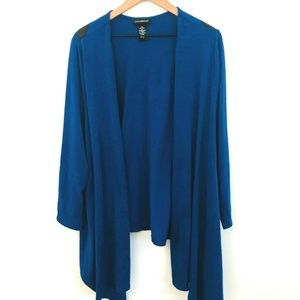 Catherines Blue Open Front Cardigan